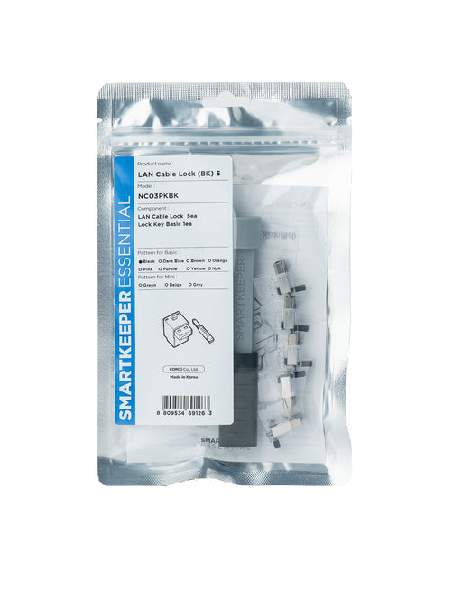 EAN 8809534691263 - Smartkeeper NC03PKBK bloqueador de puerto Bloqueador de puerto + clave RJ-45 Negro 1 pieza(s) imagen 1
