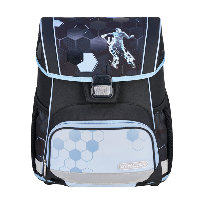 EAN 4008110399737 - Herlitz Loop Plus Cyber Soccer juego de mochila escolar Niño Poliéster Azul, Azul oscuro imagen 2