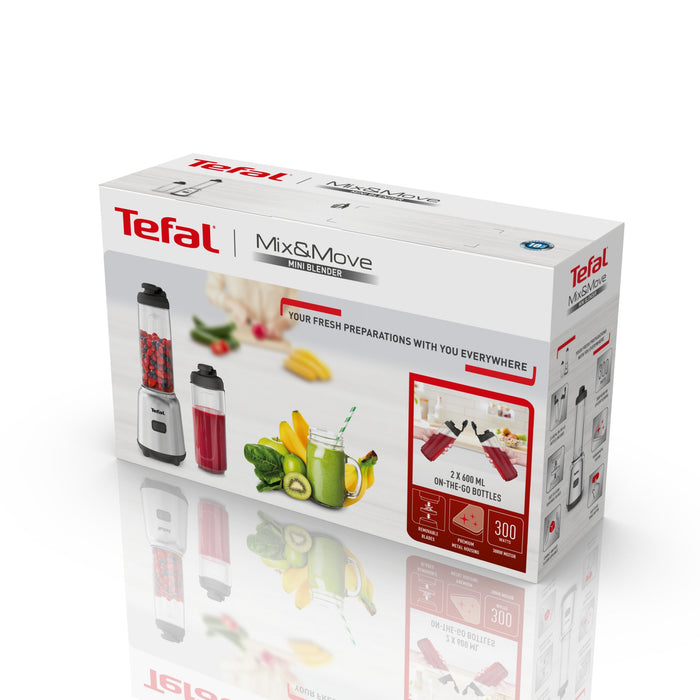 EAN 3016667246054 - Tefal Mix&Move BL15FD 0,6 L Batidora de vaso 300 W Acero inoxidable imagen 6