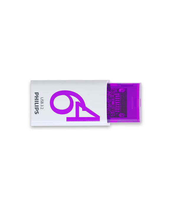 EAN 4895229114999 - Philips Click unidad flash USB 64 GB USB Tipo C 3.2 Gen 1 (3.1 Gen 1) Violeta, Blanco imagen 1