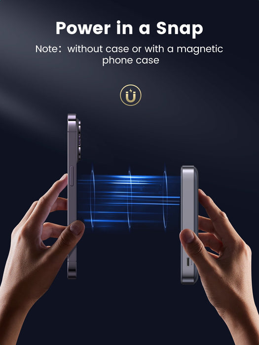 EAN 6941876210862 - Ugreen 10000mAh Mini Powerbank Wireless 20W with MagSafe grey imagen 12