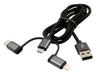 EAN 4718359140310 - EXSYS EX-K1403-2 cable USB USB 2.0 1 m USB A USB C Negro, Gris imagen 1