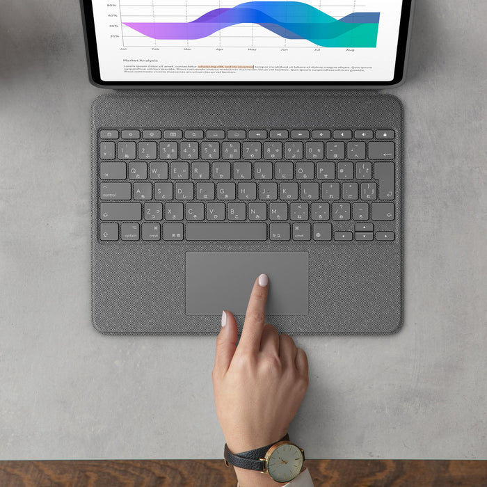 EAN 5099206095700 - Logitech 920-010209 teclado para móvil QWERTZ Suizo Smart Connector Gris imagen 4