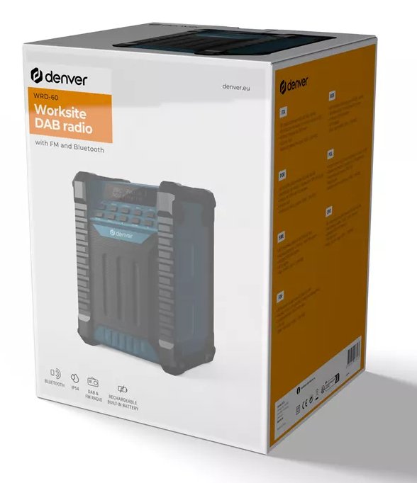 EAN 5706751073533 - Denver WRD-60 radio Portátil Negro, Azul imagen 5