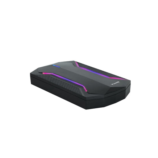 EAN 8433281012370 - TooQ TQE-2599RGB caja para disco duro externo Carcasa de disco duro/SSD Negro 2.5" imagen 1