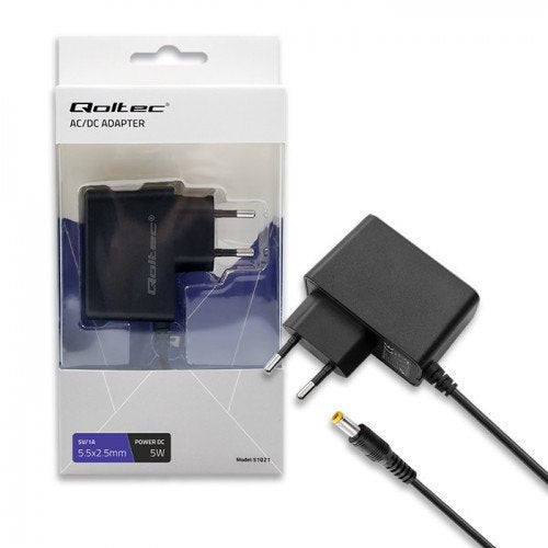 EAN 5901878510217 - Qoltec 51021 adaptador e inversor de corriente Interior Negro imagen 1