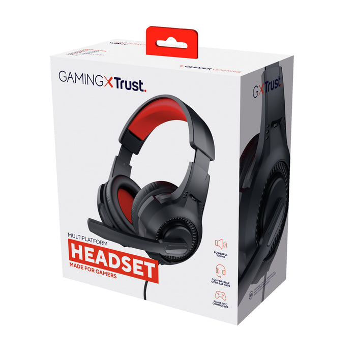 EAN 8713439247855 - Trust 24785 auricular y casco Auriculares Alámbrico Diadema Juego Negro, Rojo imagen 6