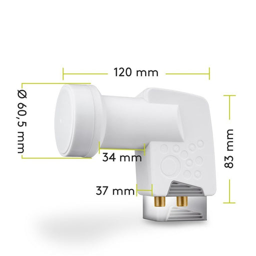 EAN 4040849672705 - Goobay 67270 convertidor low noise block (lnb) Gris, Blanco imagen 2