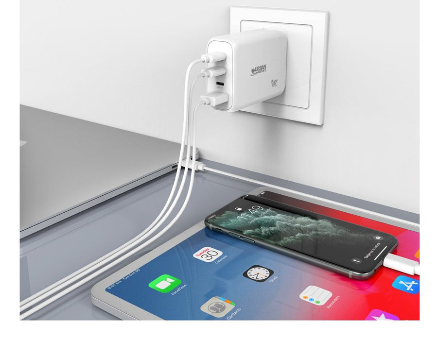 EAN 0888225023727 - Urban Factory GPS14UF cargador de dispositivo móvil Universal Blanco Corriente alterna Carga rápida Inter imagen 3