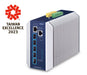 EAN 0847690010366 - PLANET Industrial Layer 3 5-Port Gestionado L3 10G Ethernet (100/1000/10000) Aluminio, Azul imagen 1