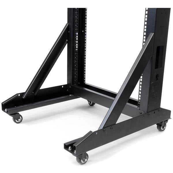 EAN 0065030862073 - StarTech.com 2POSTRACK42 armario rack Rack o bastidor independiente Negro imagen 4