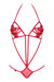 EAN 5900308553565 - Obsessive Luiza Body Rojo Elastano, Poliamida imagen 1