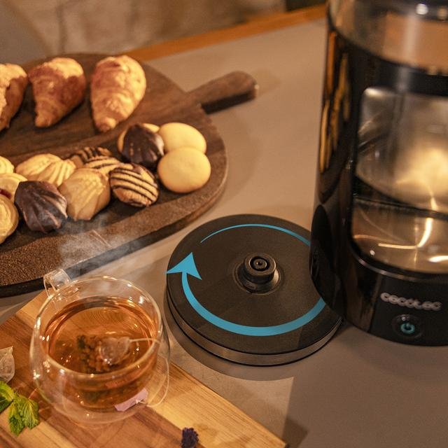 EAN 8435484014397 - Cecotec Thermosense 330 Glassy tetera eléctrica 1,7 L 2200 W Negro imagen 7