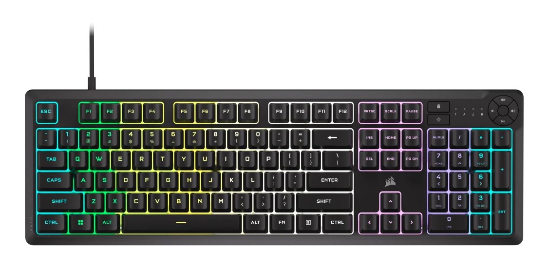 EAN 840006666547 - Corsair K55 CORE RGB teclado Juego USB QWERTY Inglés de EE. UU. Negro imagen 1
