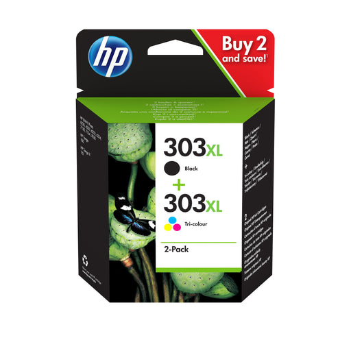 EAN 2200000046543 - HP 303XL 2-Pack Tri-color/Black Original Ink Cartridge Combo cartucho de tinta 2 pieza(s) Alto rendimient imagen 1