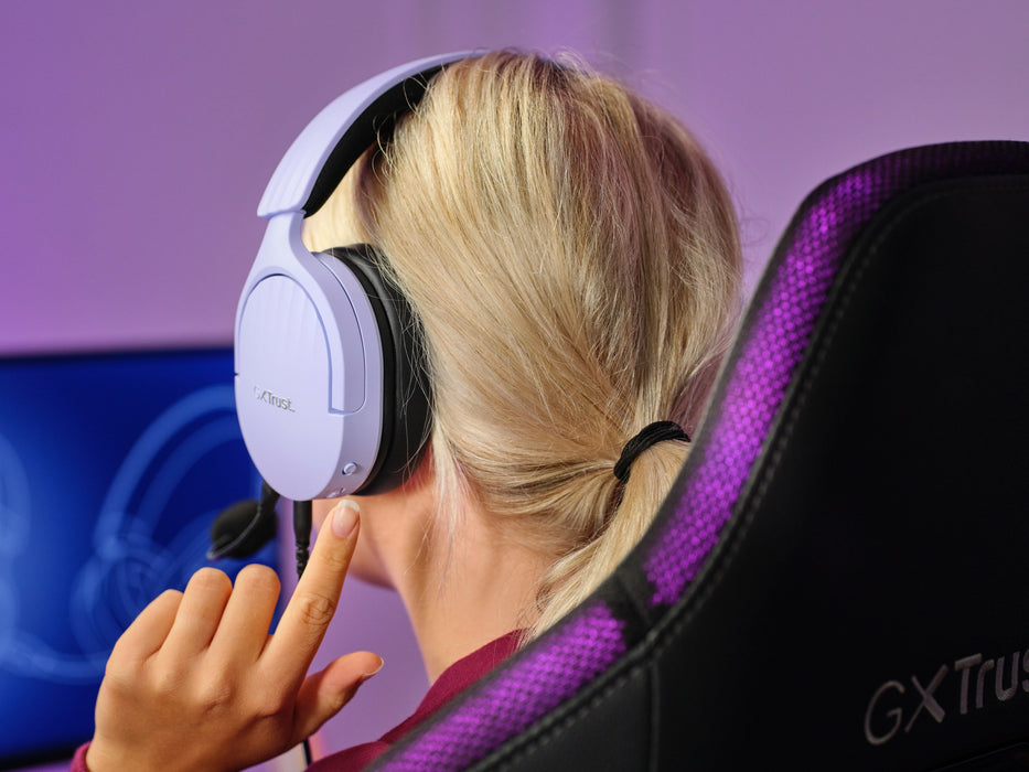 EAN 8713439253016 - Trust GXT 489P FAYZO Auriculares Alámbrico Diadema Juego Negro, Púrpura imagen 12