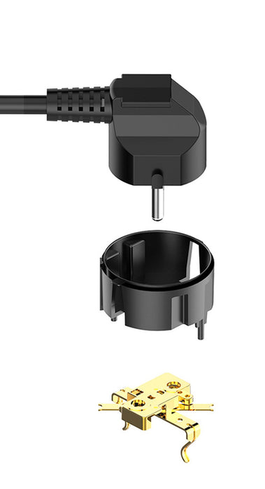 EAN 4823094917933 - Colorway CW-CHE64B base múltiple 2 m 6 salidas AC Interior Negro imagen 4