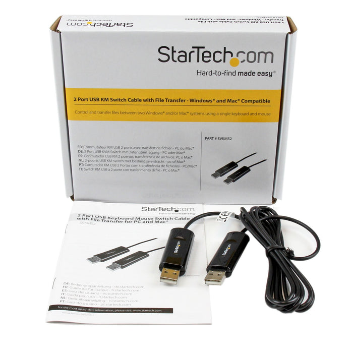 EAN 0065030850636 - StarTech.com SVKMS2 cable para video, teclado y ratón (kvm) Negro 1,8 m imagen 3