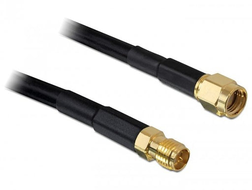 EAN 4043619884322 - DeLOCK 10m RP-SMA cable coaxial CFD200 Negro imagen 1