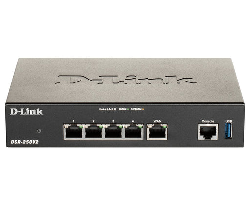 EAN 0790069461828 - D-Link DSR-250V2 router inalámbrico Gigabit Ethernet Negro imagen 1