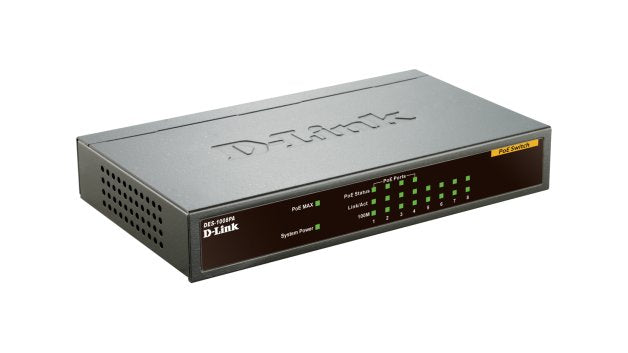 EAN 0182682247932 - D-Link DES-1008PA switch No administrado Fast Ethernet (10/100) Energía sobre Ethernet (PoE) Negro imagen 2
