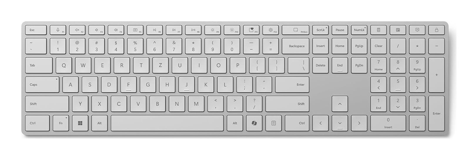 EAN 0196388386604 - Microsoft Surface Keyboard (2nd Edition) teclado Hogar / Oficina Bluetooth QWERTZ Alemán Gris imagen 1