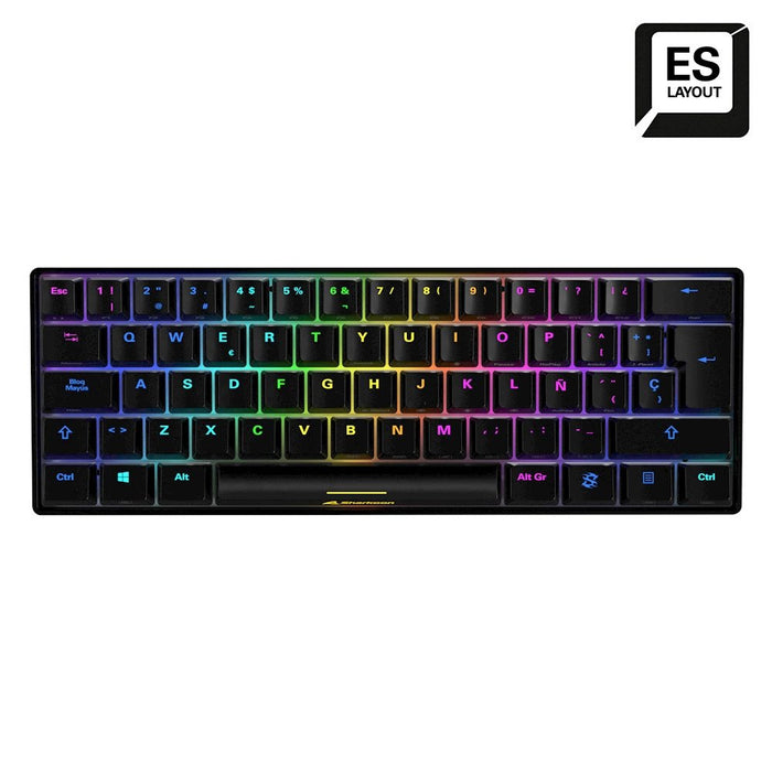 EAN 4044951033935 - Sharkoon SGK50 S4 teclado Juego USB QWERTY Español Negro imagen 2