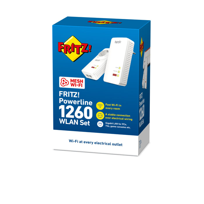 EAN 4023125028199 - Powerline FRITZ! 1260 WLAN Set 1200 Mbit/s Ethernet Wifi Blanco 2 pieza(s) imagen 3