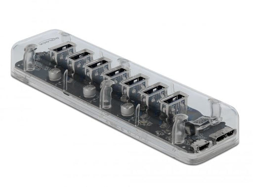 EAN 4043619640881 - DeLOCK 64088 hub de interfaz USB 3.2 Gen 1 (3.1 Gen 1) Micro-B 5000 Mbit/s Transparente imagen 1