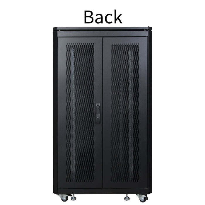 EAN 5420016846464 - LOGON RSL26U81BL armario rack 26U Rack o bastidor independiente Negro imagen 5