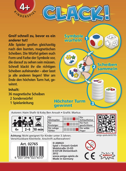 EAN 4007396027655 - Amigo Clack! Clack! 10 min Juego de mesa Concentración imagen 2