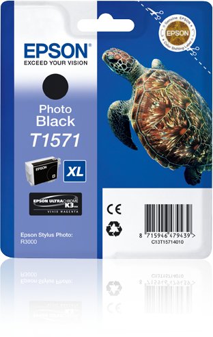 EAN 8715946479439 - Epson Turtle T1571 cartucho de tinta 1 pieza(s) Original Foto negro imagen 1