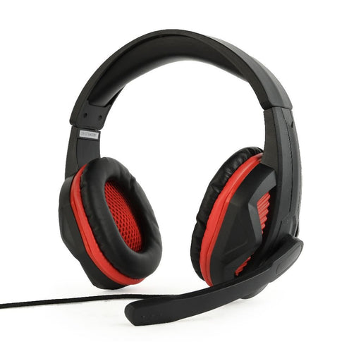 EAN 8716309101233 - Gembird GHS-03 auricular y casco Auriculares Alámbrico Diadema Juego Negro, Rojo imagen 1