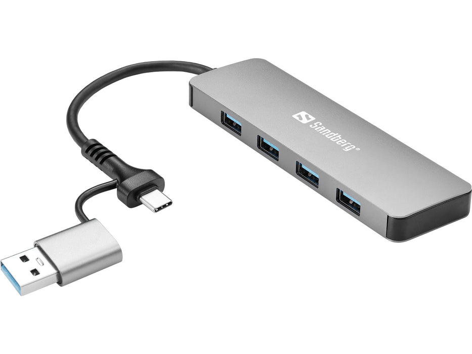 EAN 5705730136634 - Sandberg USB-C/A to 4xUSB 3.0 Hub imagen 1