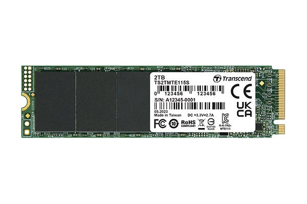EAN 0760557862772 - Transcend PCIe SSD 115S 250 GB M.2 PCI Express 3.0 NVMe 3D NAND imagen 1