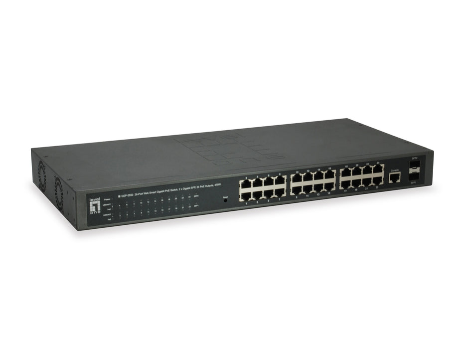 EAN 4015867207932 - LevelOne GEP-2652 switch Gestionado L2 Gigabit Ethernet (10/100/1000) Energía sobre Ethernet (PoE) Gris imagen 1
