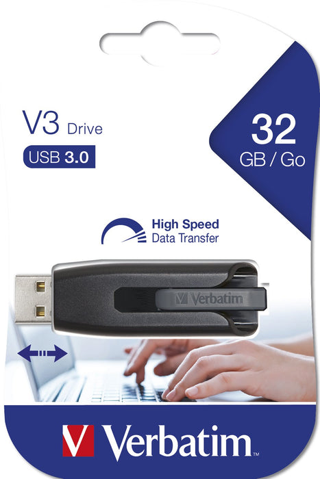 EAN 0023942491736 - Verbatim V3 unidad flash USB USB tipo A 3.2 Gen 1 (3.1 Gen 1) Negro, Gris imagen 5