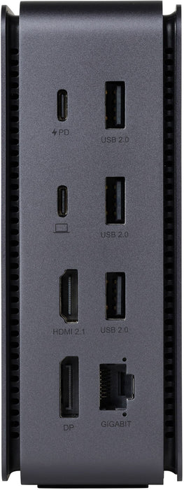 EAN 5704174646310 - eSTUFF ES623015 base para portátil y replicador de puertos Alámbrico USB4 Aluminio, Negro imagen 4