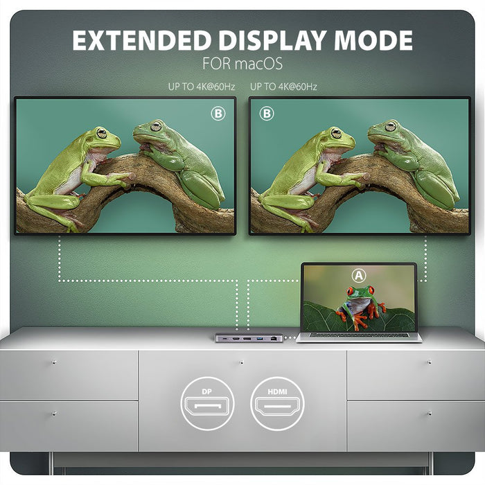 EAN 8595247907783 - Axagon HMC-12GM2 base para portátil y replicador de puertos Alámbrico USB 3.2 Gen 2 (3.1 Gen 2) Type-C Gr imagen 10