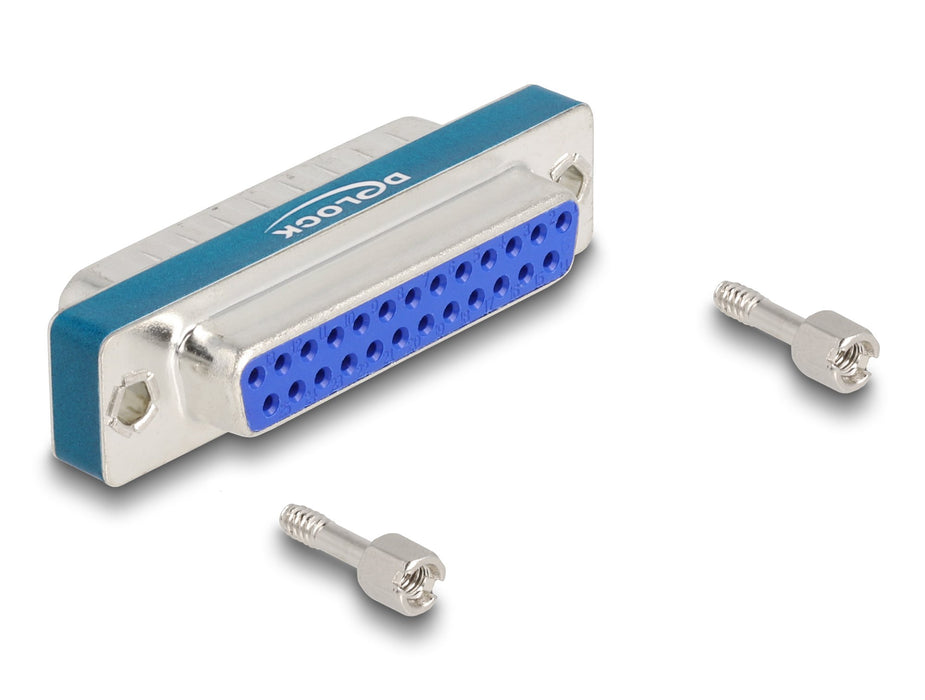 EAN 4043619665495 - DeLOCK 66549 cambiador de género para cable D-Sub 25 pin Azul, Plata imagen 3