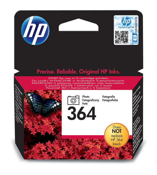 EAN 0883585705146 - HP 364 Photo Original Ink Cartridge cartucho de tinta 1 pieza(s) Rendimiento estándar Foto negro imagen 1