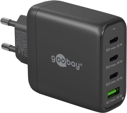 EAN 4040849648199 - Goobay 64819 cargador de dispositivo móvil Auriculares, Portátil, Smartphone Negro Corriente alterna Carg imagen 1