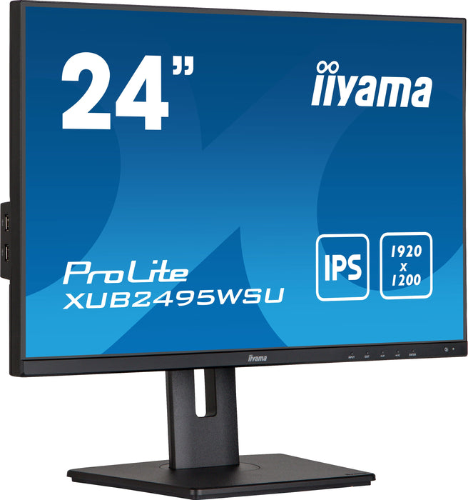 EAN 4948570121496 - iiyama ProLite XUB2495WSU-B5 pantalla para PC 61,2 cm (24.1") 1920 x 1200 Pixeles WUXGA LCD Negro imagen 4
