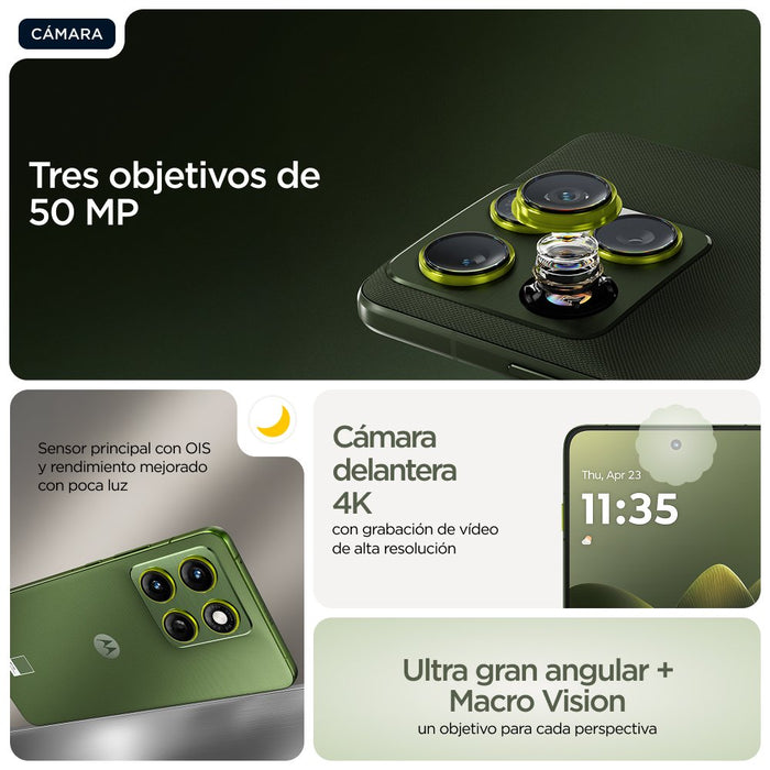 EAN 840493606774 - Motorola edge 70 17 cm (6.7") SIM doble Android 16.0 5G USB Tipo C 12 GB 512 GB 4800 mAh Verde imagen 16