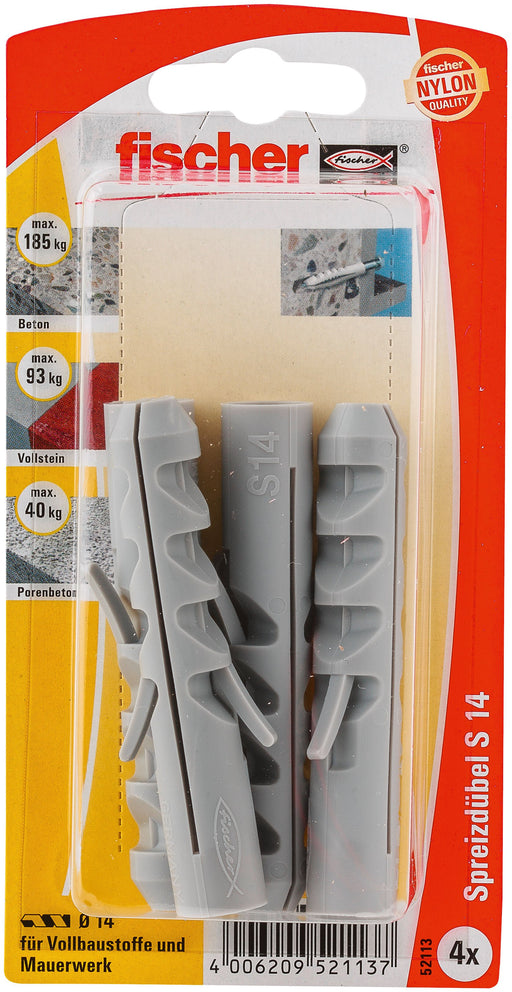 EAN 4006209521137 - Fischer 52113 tornillo de anclaje y taco 4 pieza(s) imagen 2