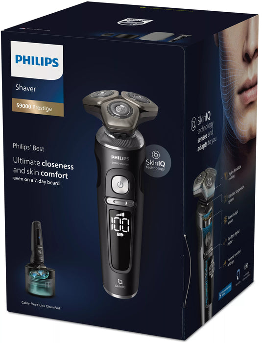 EAN 8720689004336 - Philips Shaver S9000 Prestige SP9840/32 afeitadora Máquina de afeitar de rotación Recortadora Gris imagen 3