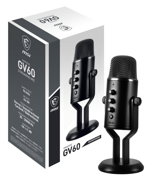 EAN 4719072875275 - MSI IMMERSE GV60 STREAMING MIC micrófono Negro Micrófono para videoconsola imagen 1