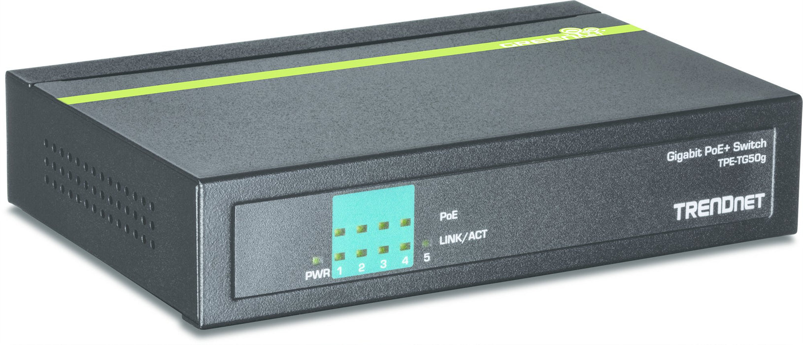 EAN 0710931160154 - Trendnet TPE-TG50g No administrado Gigabit Ethernet (10/100/1000) Energía sobre Ethernet (PoE) Negro imagen 1