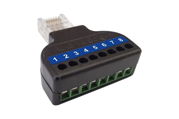 EAN 4250367756294 - Wantec Splitter 2wIP für 4 Leitungen/nur 5627 verwendb. divisor de red Negro imagen 2