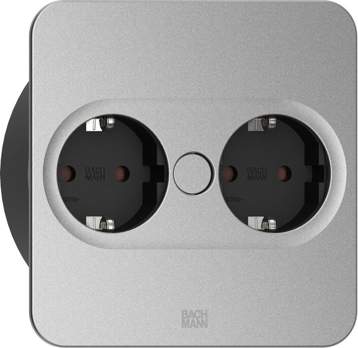 EAN 4057298129100 - Bachmann 946.009 toma de corriente 2 x Type F Acero inoxidable imagen 1